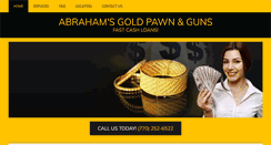 Desktop Screenshot of abrahamsgoldandpawn.com